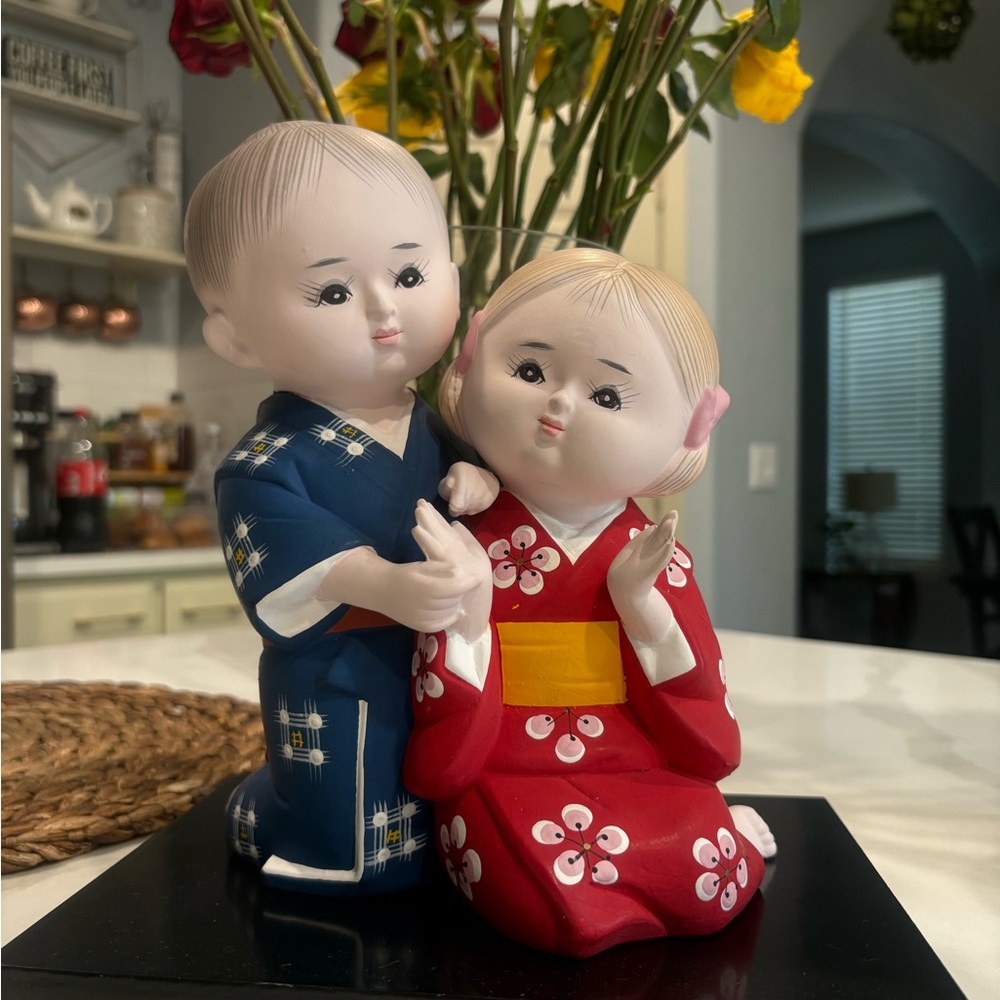 Ceramic Figurines in Traditional Attire